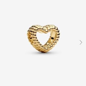 Pandora Beaded Open Heart Charm